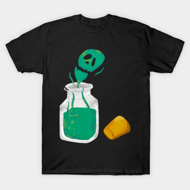 Witch Black Magic Potion T-Shirt by Teequeque